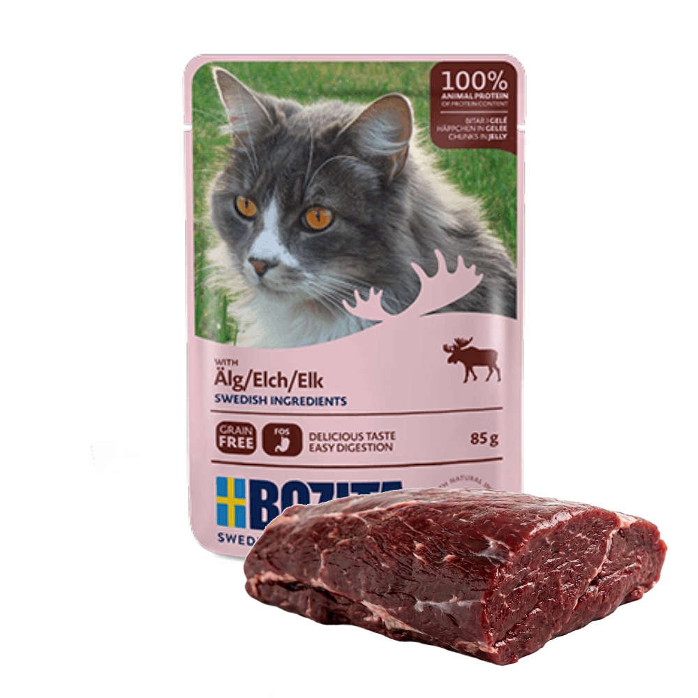 BOZITA karma dla kota w galarecie z łosiem 85g